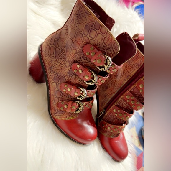 NEW L`Artiste by Spring Step Women's Leather Boots Wonderland SIZE 38 Fit 7.5/8 - Picture 11 of 14